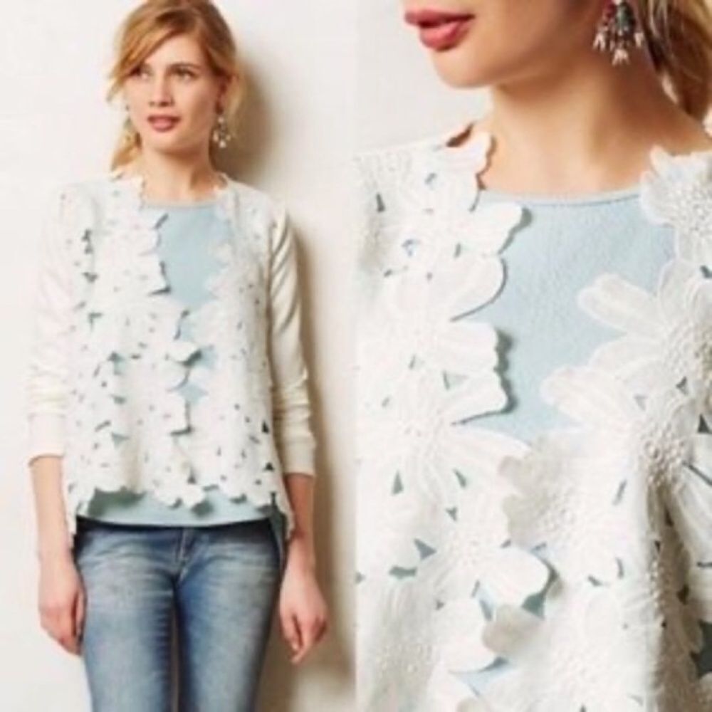 Anthro Sundays In Brooklyn Delena Floral Cutout J…